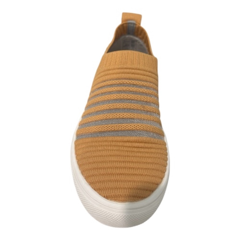 Bernie Mev Iris Slip-On Sneaker, Mustard, Rhinestone Sole,Comfort Knit Styl -NWB - Picture 4 of 7